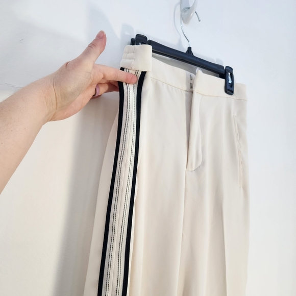Cream Wide-Leg Trousers Zara Size M nwt - Picture 8 of 13